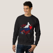 Sweatshirt 4th Of July Fireworks Just Here To Bang American F (Devant entier)