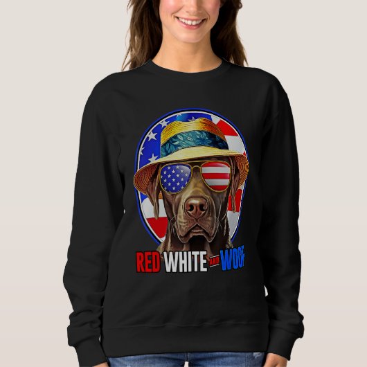 Sweatshirt 4th of July  for Men Dog 4th of July 4th (Devant)
