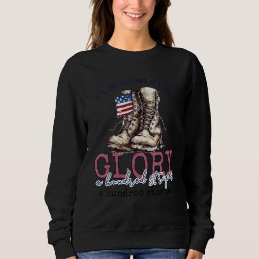 Sweatshirt 4th of July It's the guts and it's the glory 2 (Devant)