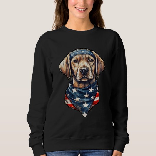 Sweatshirt 4th Of July  Men & Women American Flag Patriotic D (Devant)