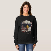 Sweatshirt 4th of July Patriotic  Bald Eagle  July 4th (Devant entier)