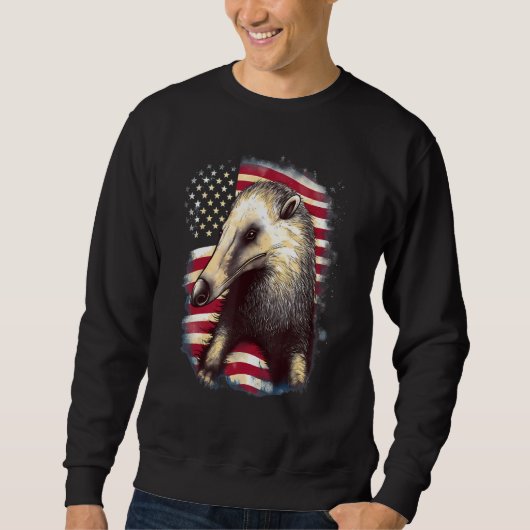 Sweatshirt 4th Of July US Flag Anteater (Devant)