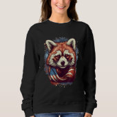 Sweatshirt 4th Of July US Flag Red Panda 2 (Devant)