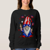 Sweatshirt 4th of July USA American Flag Gnomes Patriotic Men (Devant)