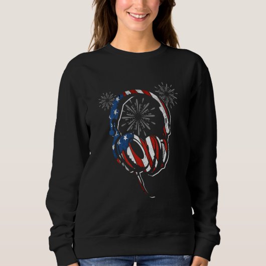 Sweatshirt 4Th Of July USA Flag Gaming Patriotic Independence (Devant)