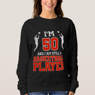 Sweatshirt 50e anniversaire 50 ans Joueur de basket-ball