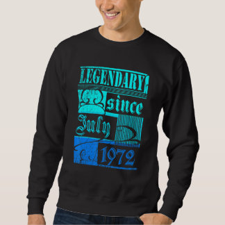 Sweatshirt 50e anniversaire légendaire depuis juillet 1972 Vi