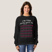 Sweatshirt 50e Anniversaire Verres de vin rouge Winemaker (Devant entier)