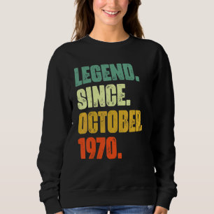 Sweatshirt 52 ans de légende depuis octobre 1970 52e naissanc