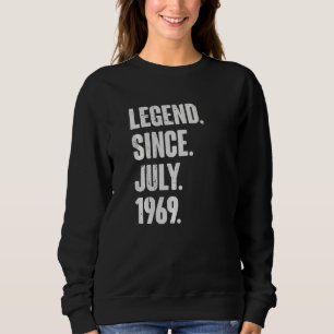 Sweatshirt 53 ans 53e anniversaire Légende depuis juillet 196