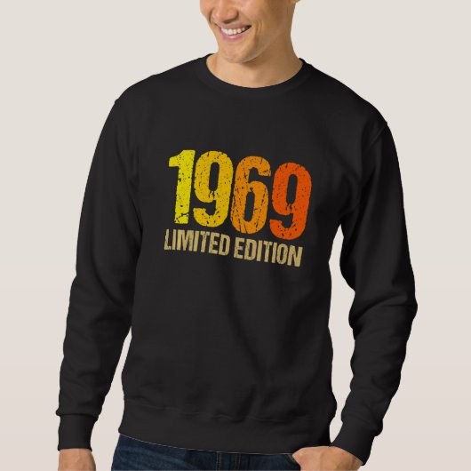 Sweatshirt 53e anniversaire Dames Mens 53 ans 1969 5 (Devant)