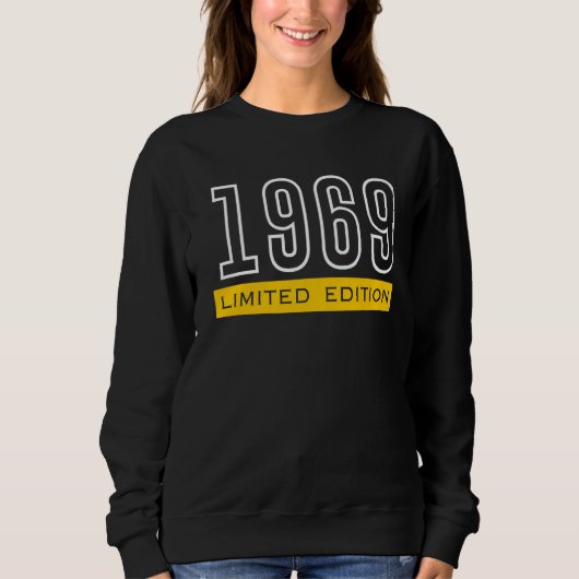 Sweatshirt 53e anniversaire Dames Mens 53 ans 1969 7 (Devant)