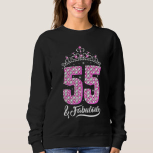 Sweatshirt 55 et Fabuleux 55e anniversaire Diamond Crown Femm