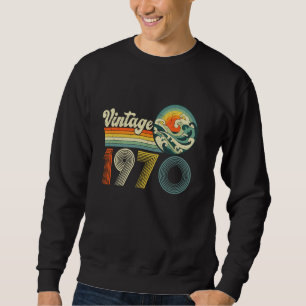 Sweatshirt 55e Anniversaire Cadeaux Vintages Né En 1970 55 An