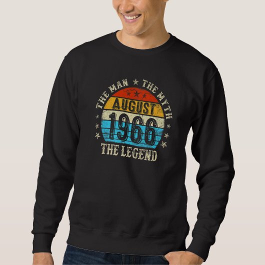 Sweatshirt 56 An old The Man Myth Legend Août 1966 56th B (Devant)