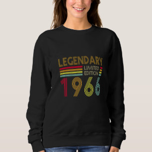 Sweatshirt 56 Ans Retro Légendaire 1966 Editon 56e Naissance