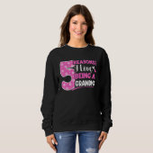 Sweatshirt 5 Raisons J'Aime Être Grand-Mère (Devant entier)