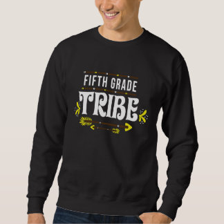 Sweatshirt 5e année école de la tribu Professeur amusant élèv