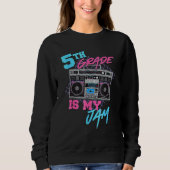 Sweatshirt 5th Grade Is My Jam Teachers Students Back To Scho (Devant)