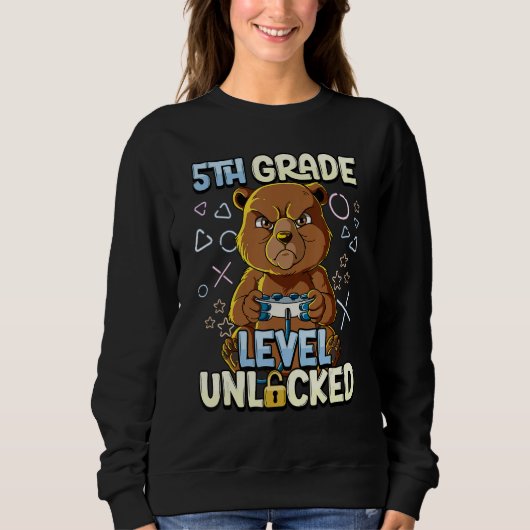 Sweatshirt 5th Grade Level Unlocked 2 (Devant)