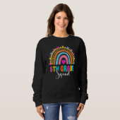 Sweatshirt 5th Grade Squad Back To School Rainbow Teachers Fi (Devant entier)