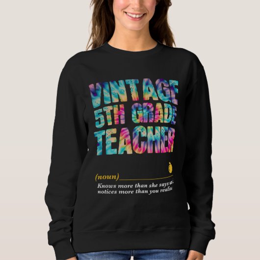 Sweatshirt 5th Grade Teacher Appreciation Week Back to School (Devant)