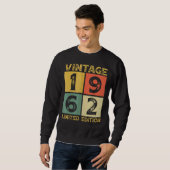 Sweatshirt 60 ans Retro 1962 60e anniversaire (Devant entier)