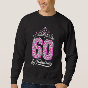 Sweatshirt 60 et Fabuleux 60e anniversaire Diamond Crown Femm