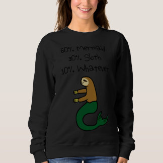 Sweatshirt 60 Sirène 30 Sloth 10 Tout Ce Qui Est Relaxé Ajust