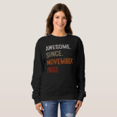 Sweatshirt 60 Years Old  Awesome Since November 1962 60th Bir (Devant entier)