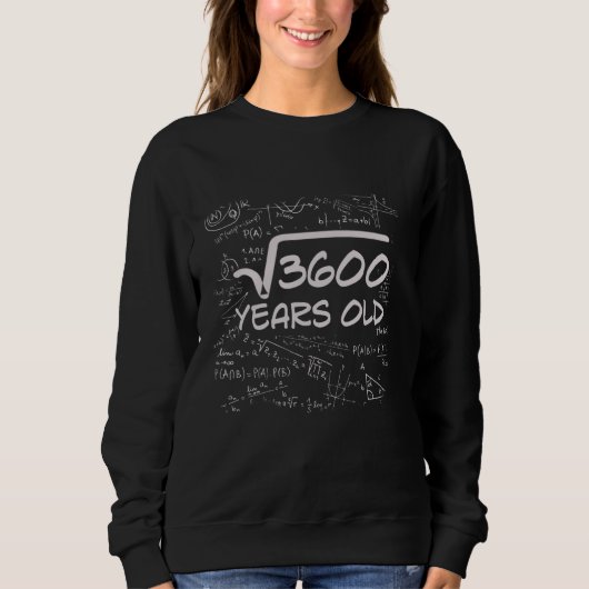 Sweatshirt 60e anniversaire racine Carré de 3600 60 ans (Devant)