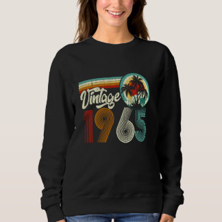 Sweatshirt 60e anniversaire Vintage Né en 1965 60 ans R