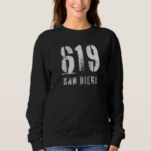 Sweatshirt 619 San Diego, California Souvenir Design_1
