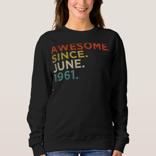 Sweatshirt 61 Ans Juin 1961 (Devant)