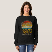 Sweatshirt 62 ans 1963 Retro Awesome 62e anniversaire Cadeau (Devant entier)