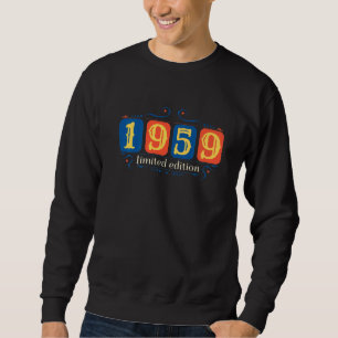 Sweatshirt 63e anniversaire Dames Mens 63 ans 1959 3
