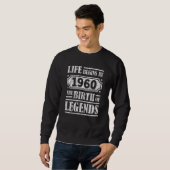 Sweatshirt 65 Ans 1960 Naissance De La Légende 65E Anniversai (Devant entier)