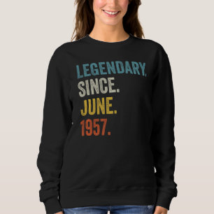 Sweatshirt 65 ans de légende depuis juin 1957 65e anniversair