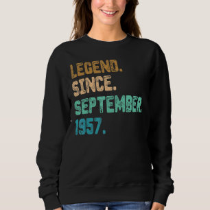 Sweatshirt 65 ans de légende depuis septembre 1957 65e naissa
