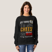 Sweatshirt 65e Anniversaire Vin Et Fromage (Devant entier)
