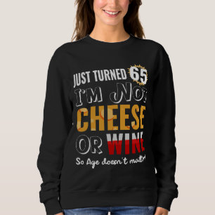 Sweatshirt 65e Anniversaire Vin Et Fromage