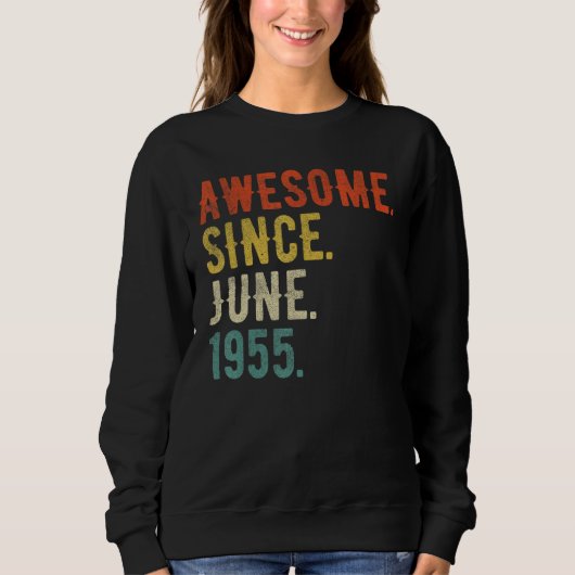 Sweatshirt 67 Ans Juin 1955 (Devant)