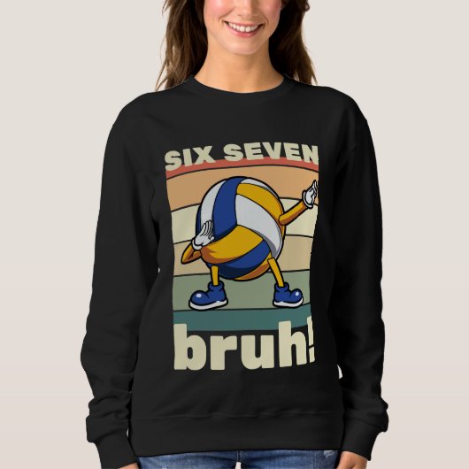 Sweatshirt 67 Meme Funny Six Seven Bruh Kids Boys Girls Dab V (Devant)