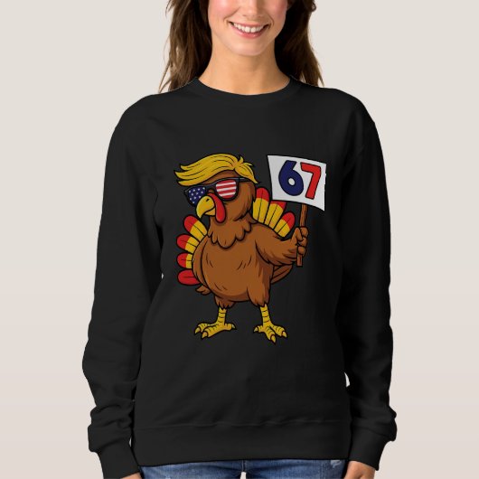 Sweatshirt 67 Meme Thanksgiving Turkey Day Six Seven Funny Tr (Devant)