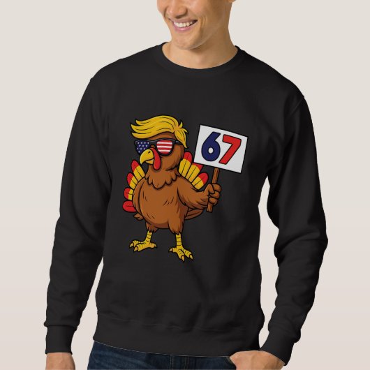 Sweatshirt 67 Meme Thanksgiving Turkey Day Six Seven Funny Tr (Devant)