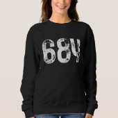 Sweatshirt 684 Area Code American Samoa Mobile Telephone Area (Devant)