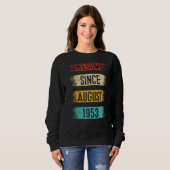 Sweatshirt 69 Ans Awesome depuis août 1953 69e Anniversaire (Devant entier)