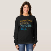 Sweatshirt 6 Ans Funny Awesome depuis Octobre 2016 6e B (Devant entier)