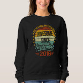 Sweatshirt 6 Year Old  Awesome Since September 2016 6th Birth (Devant)