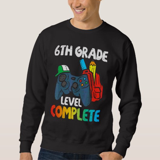 Sweatshirt 6e année Complète Dernière journée de l'école Grad (Devant)